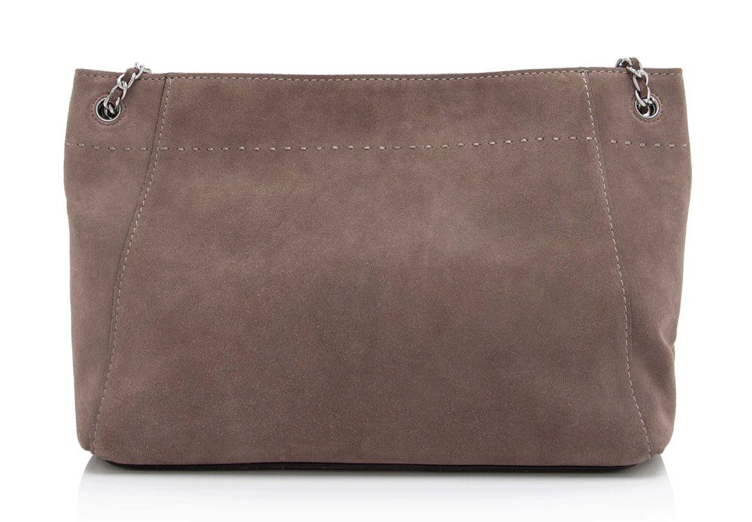 Tory burch mcgraw suede chain shoulder slouchy tote on sale