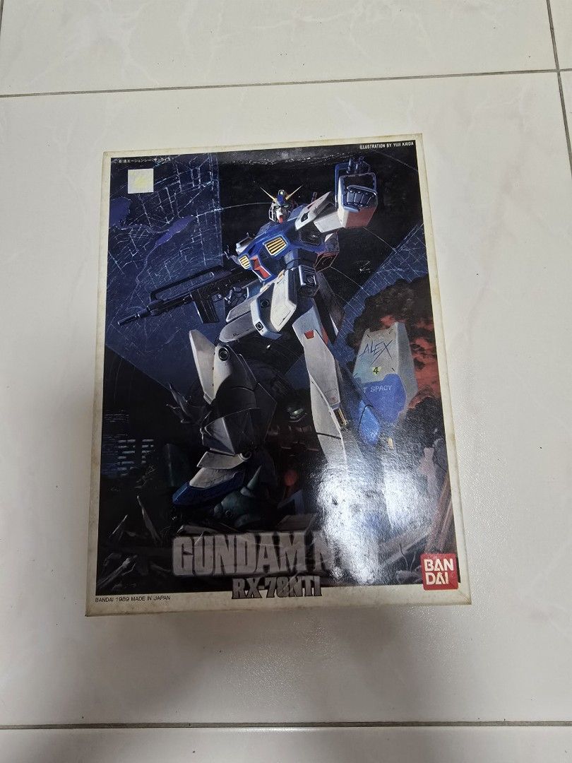 Bandai 1/144 scale Gundam NT-1 RX 78NT1 plastic model (Category: Gundam Model Kits) located in Singapore. Submitted by robotfans.88 (Listing ID 1332694690, Image 1). Description: Vintage 1/144 scale Gundam NT-1 RX 78NT1 Alex. Box condition is 7 All parts are not assembled No missing or broken parts comes with instructions manual. Interested buyers can chat with me for more details. Not for Fuzzy Buyers. Lowballers stay away. Meet up at Tampines M