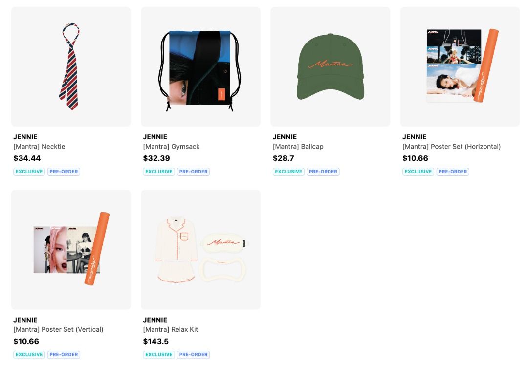 Blackpink Jennie Mantra Official MD/Merch, Toys & Collectibles