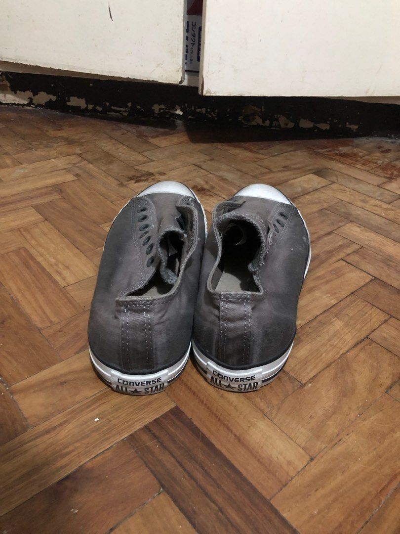 Converse Chuck Taylor Slip On Charcoal Grey Men s Fashion Footwear Sneakers on Carousell