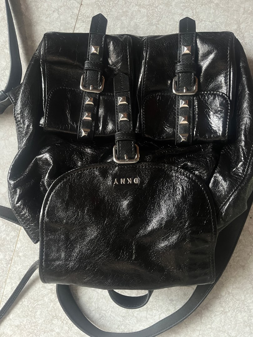 RUSH SALE DKNY LEATHER BACKPACK Women s Fashion Bags Wallets Backpacks on Carousell