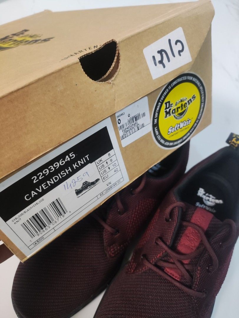 Dr martens cavendish knit oxblood cheap