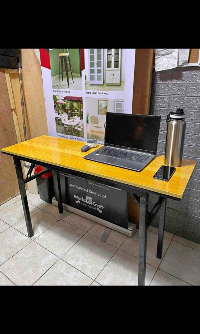 foldable computer table (Category: Tables & Sets) located in Manila. Submitted by kellychz (Listing ID 1332738100, Image 3). Description: ON HAND COMPUTER TABLE SALE ‼️‼️ ✅ 80 X 40 ✅ 100 x 60 ✅ 100 x 50 ✅ 120 x 40 ✅ 120 x 60 ON HAND PICKUP/ DELIVERY .