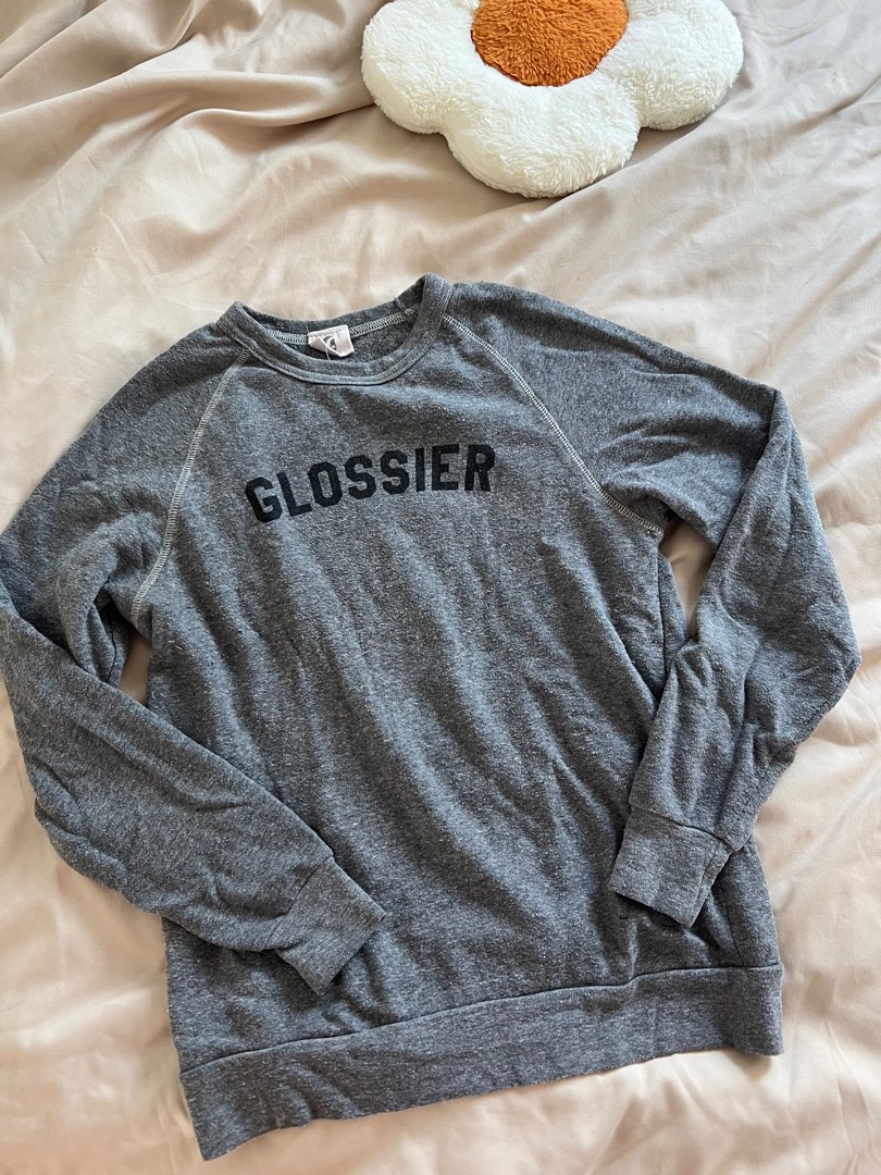 Glossier Sweat shirt sweater Women s Fashion Coats Jackets and Outerwear on Carousell