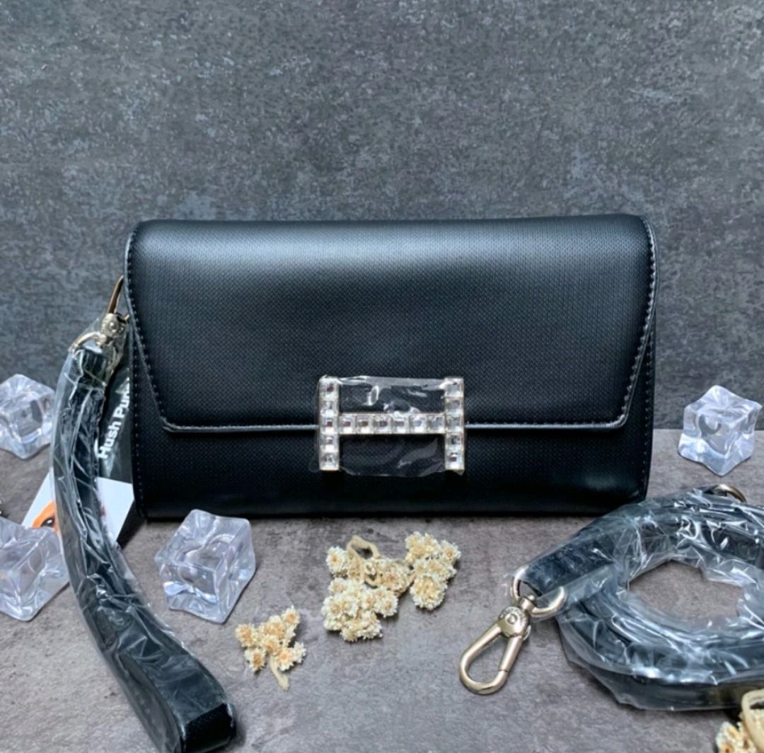 Hush Puppies Clutch Tas Wanita Clutch Hitam Clutch Hush Puppies Tas Pesta Hush Puppies Sling Bag