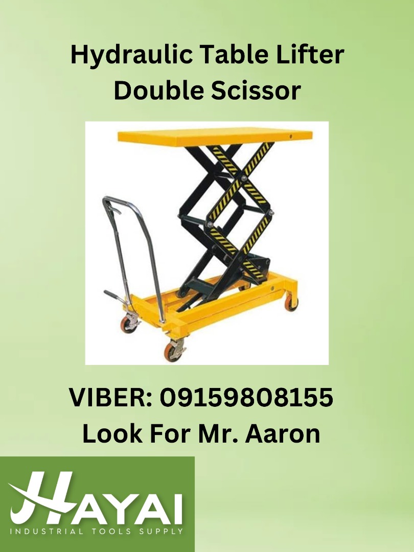 Hydraulic Table Lifter Double Scissor, Commercial & Industrial ...