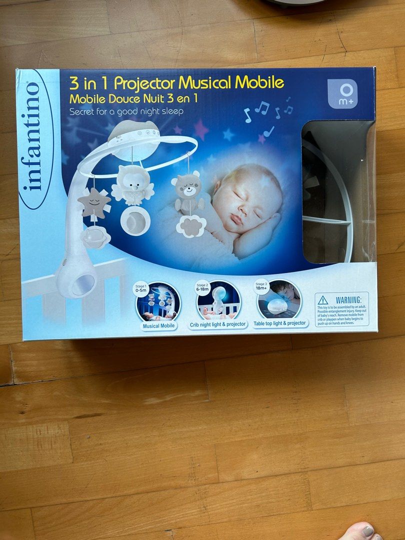 Infantino 3-in-1 Projector Musical Mobile (Category: Infant Playtime) located in Manila. Submitted by declutterb (Listing ID 1332690436, Image 2). Description: Like new. With Box. .