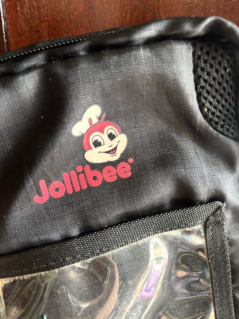 Jollibee Rider Sling Bag Used (Category: Sling Bags) located in Taytay. Submitted by michidc (Listing ID 1332666176, Image 3). Description: Jollibee Rider’s Sling Bag 350 only Used Needs cleaning Payment: BDO Pickup Taytay, Rizal.