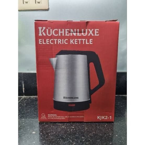 Kuchenluxe electric kettle (Category: Kettles & Airpots) located in Caloocan City. Submitted by declutterjamiescloset (Listing ID 1332640681, Image 3). Description: brandnew! rfs: extra stocks SF c/o buyer.
