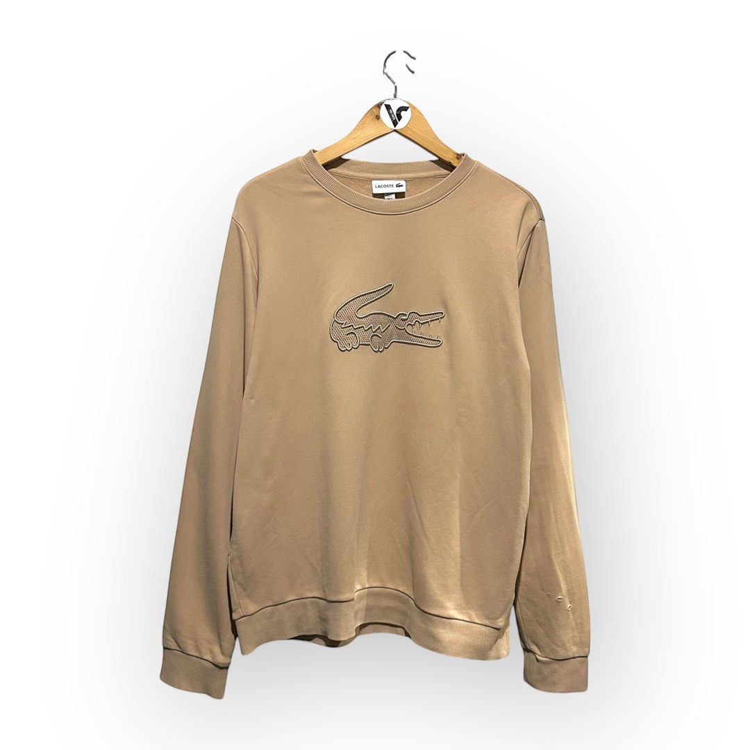 Lacoste Big Logo Cream Sweater