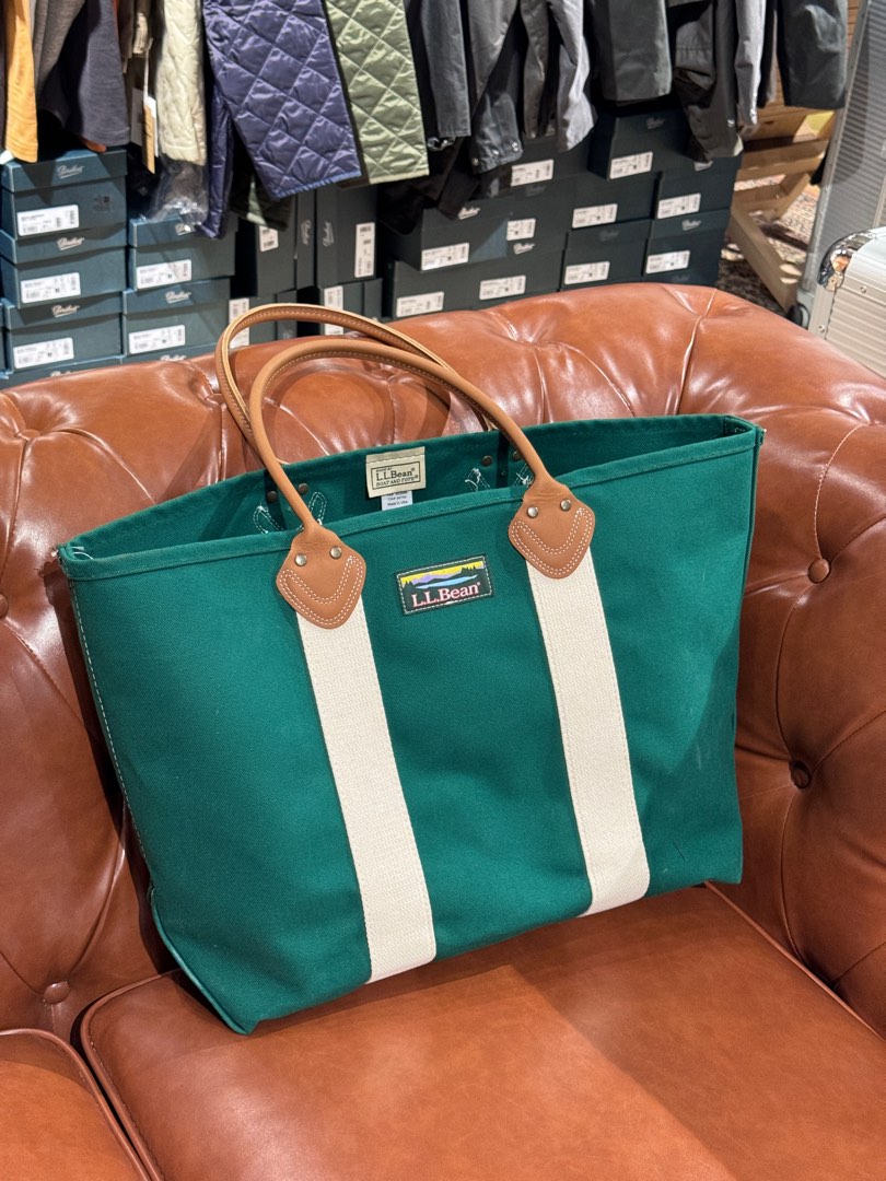 Ll bean leather tote bag shop