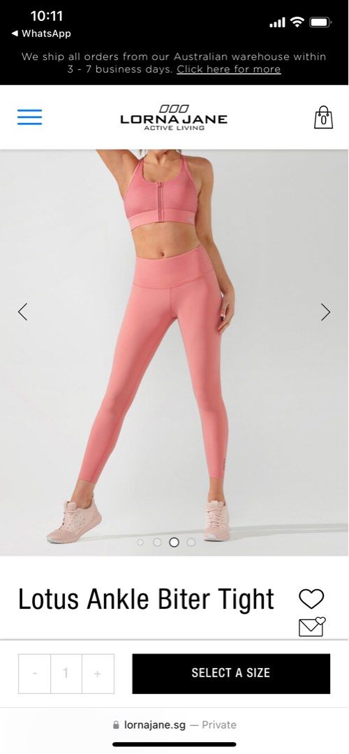 Lorna jane tights sizing deals