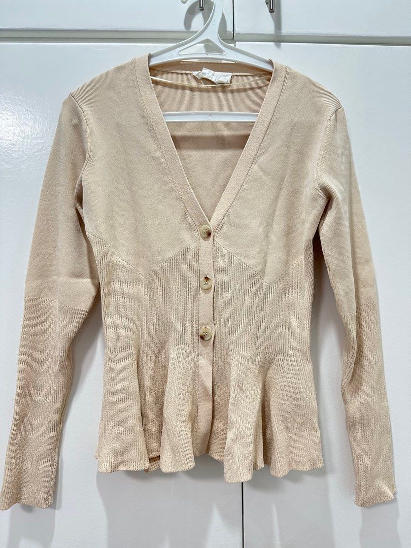 Cardigan peplum 2025