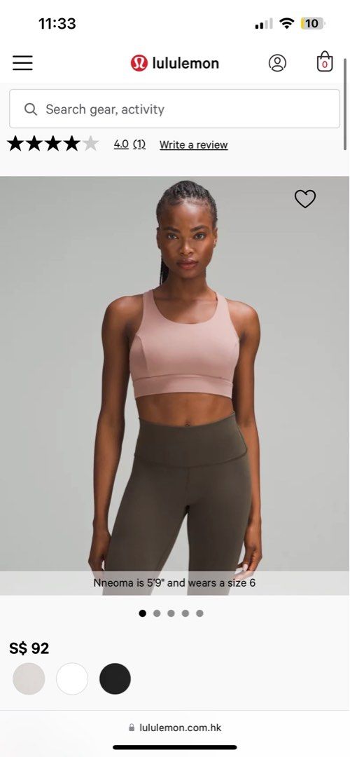 lululemon Everlux Train Bra Medium Support C D Cup Women s Fashion Activewear on Carousell