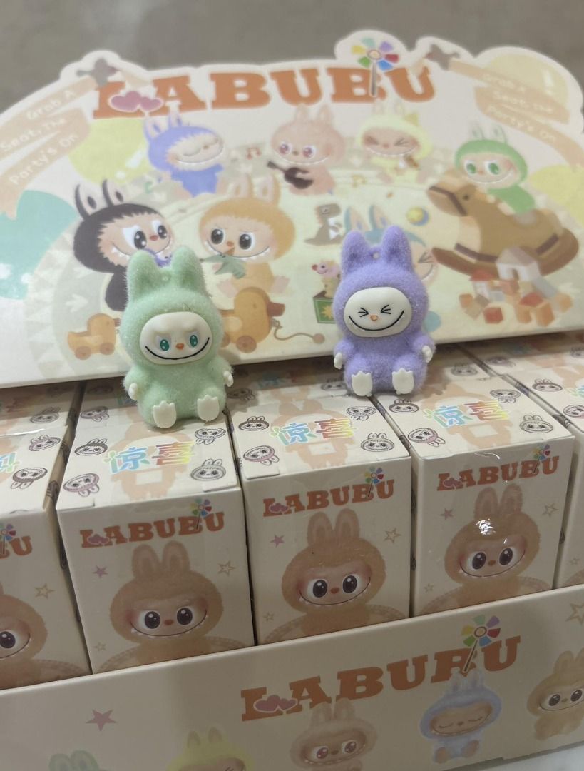 Mini Labubu Charms 4.1cm Plush Toy Keychain Bubble Mart Exciting ...