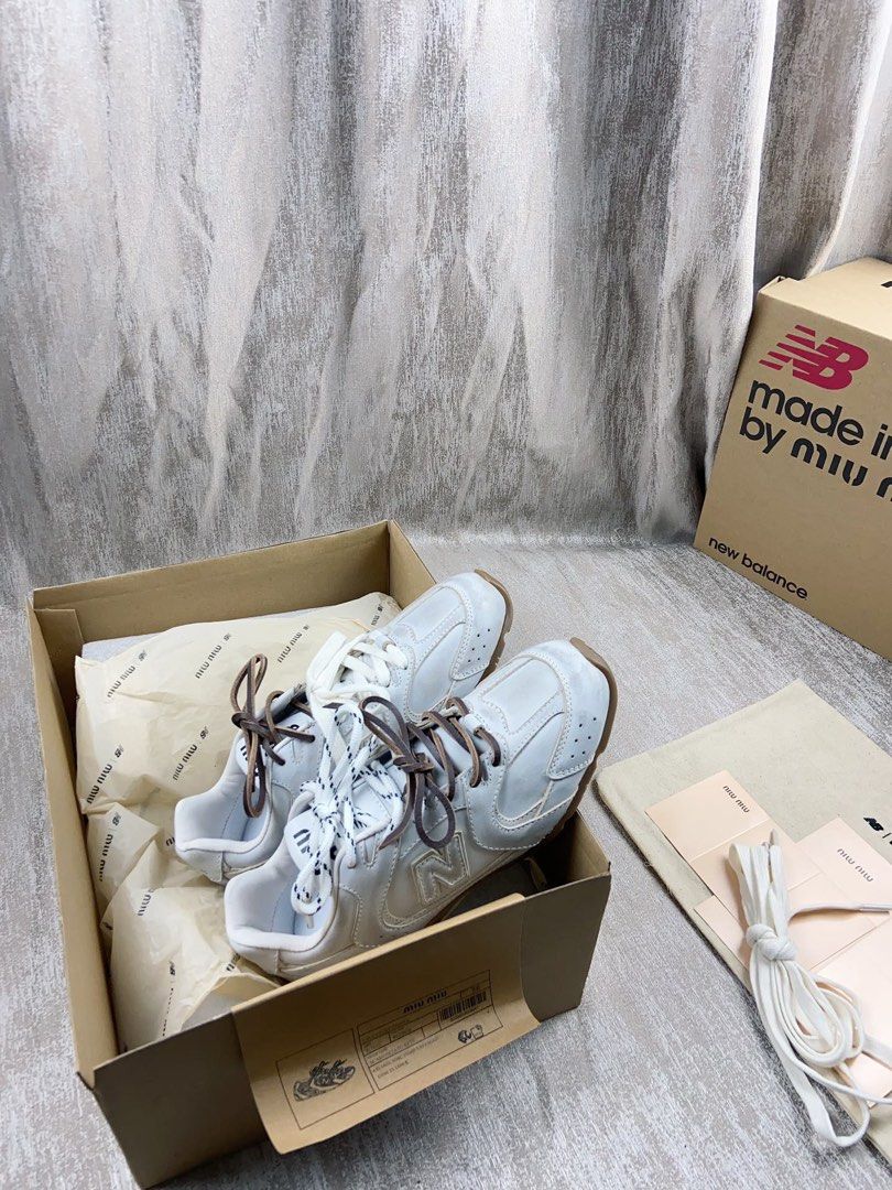 MIU MIU x New Balance 84 530 Sneaker For Unisex 24ss 002B Authentic Size Available Women s Fashion Footwear Sneakers on Carousell