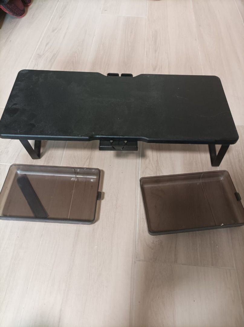 Monitor stand with phone holder and drawer, 電腦＆科技, 電腦周邊及配件, 其他 Carousell