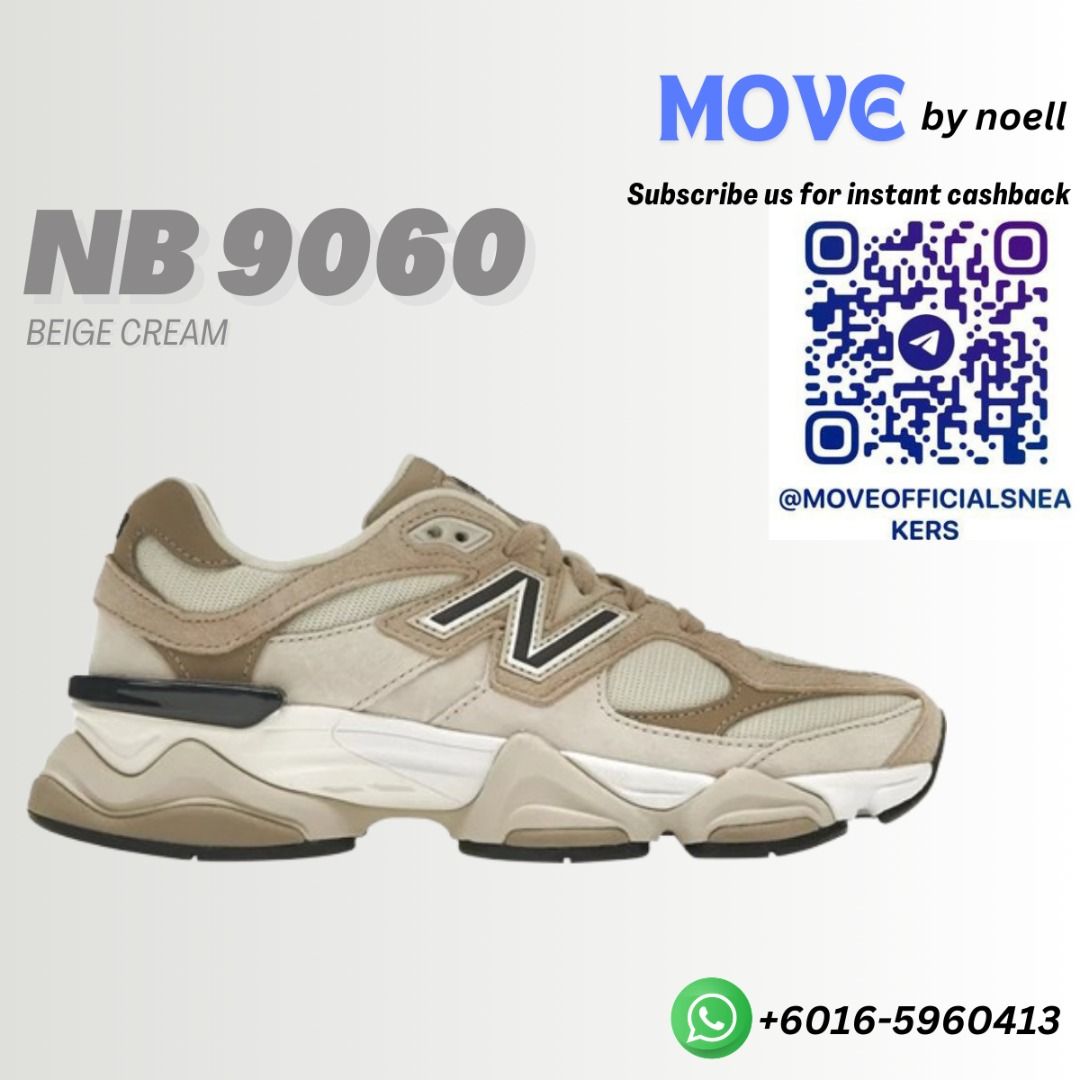 NB 9060 [ORIGINAL] AUTHENTIC NEW BALANCE NB 9060 BEIGE CREAM