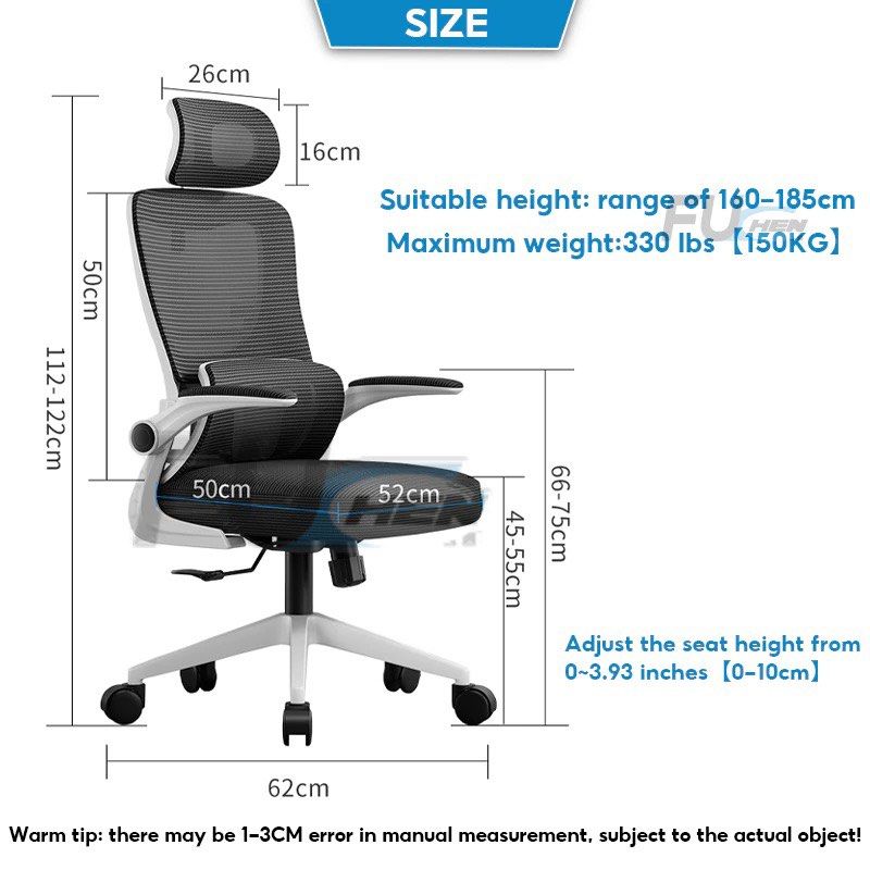 Office Chair High back Mesh Office Chair Reclining Ergonomic Chair Comfort Lumbar Support Furniture Home Living Furniture Chairs on Carousell