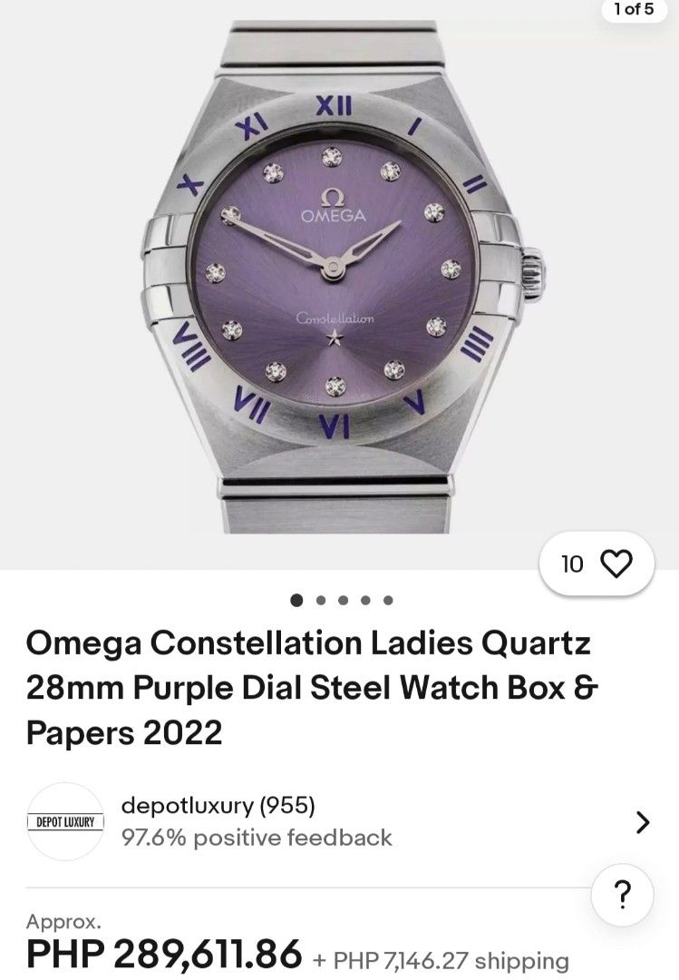 Omega Constellation watch 28mm Bought 2023 SALE 165K under warranty in Omega store tagsss also for sale inquire on Rolex Daytona Submariner Datejust yellowgold whitegold rosegold Patek AP Panerai Cart...