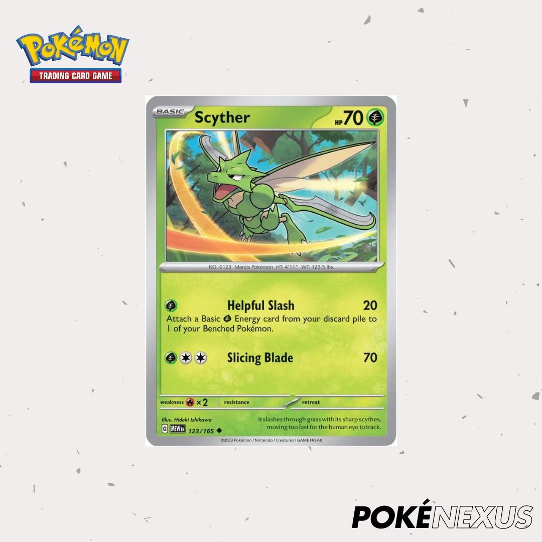 scyther pokemon card Credit Card Credit Card Skin – Anime Town Creations [G] Swords Dance Scyther 17 130 Scyther 123/165