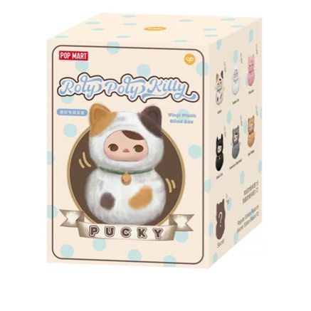 Popmart Rolie Popmart Roly-poly kitty series vinyl plush blind box, Hobbies & Toys ...