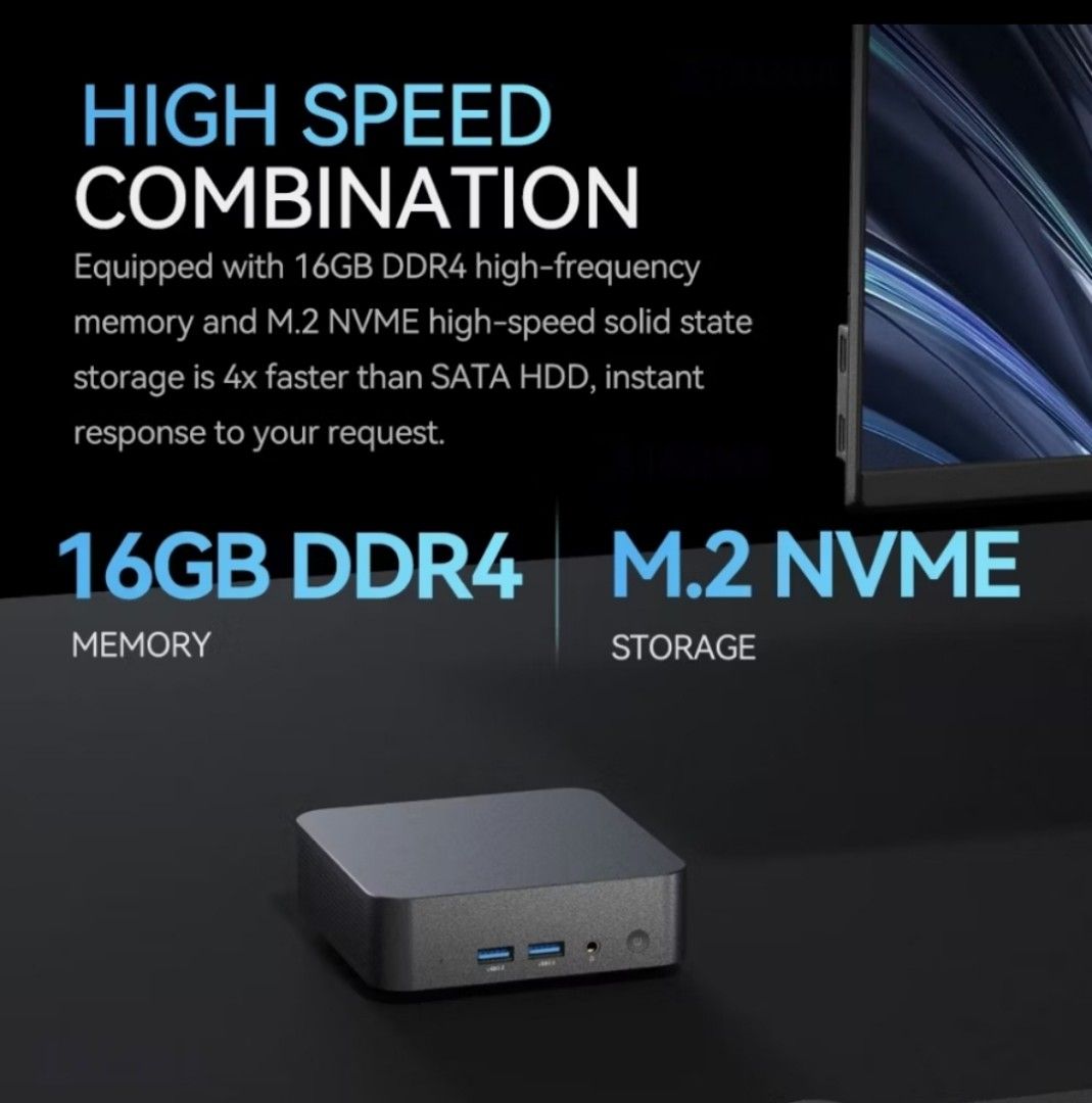Portable Desktop Mini Computer Portable mini desktop PC Intel i9 8950HK windows 11 computer PC 16gb ...