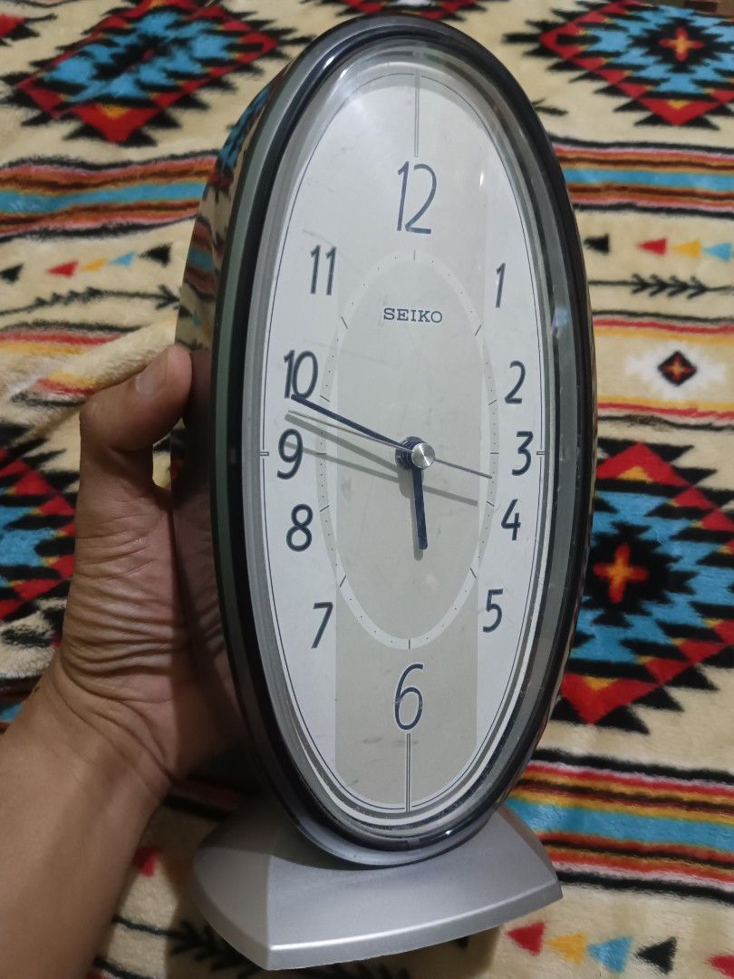 Seiko BZ343-N vertical desk clock (Category: Clocks) located in Quezon City. Submitted by markgolveo (Listing ID 1332717769, Image 2). Description: Seiko BZ343-N vertical desk clock tested working accurate signs of wears but still presentable for display.