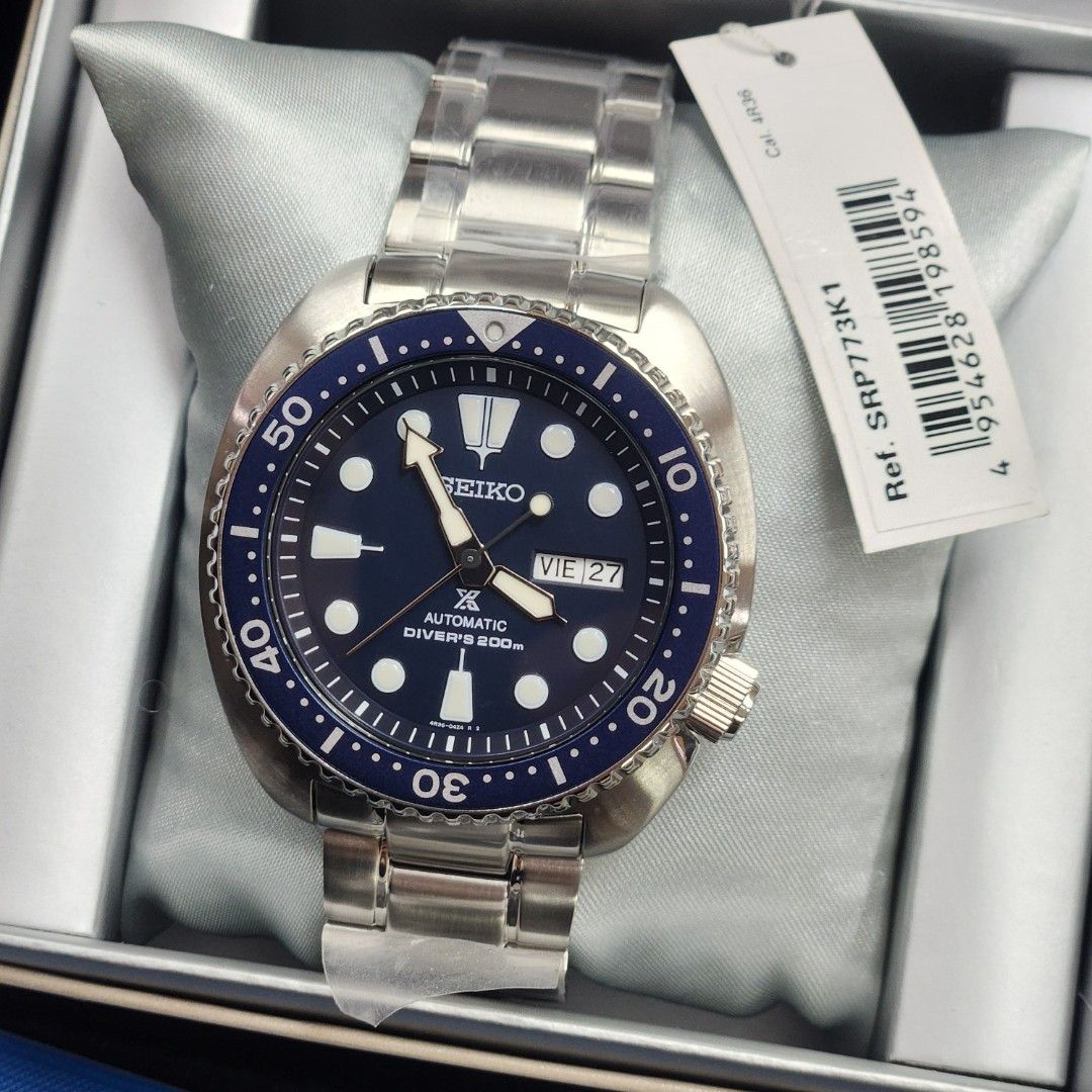 Seiko Prospex SRP773 SRP773K1 Blue Dial Turtle
