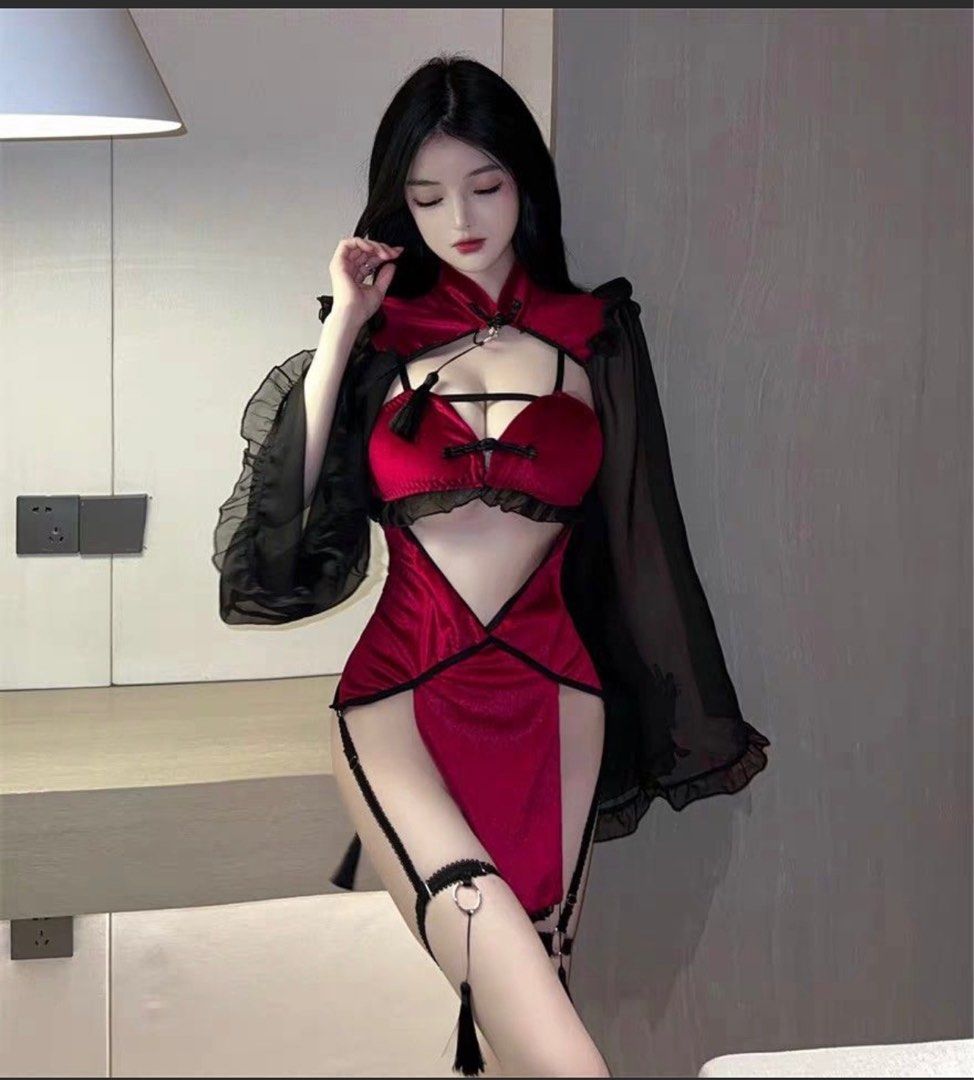 Sexy Lingerie/sexy cheongsam/halloween lingerie/halloween costume/halloween  traditional costume, Women's Fashion, New Undergarments & Loungewear on  Carousell
