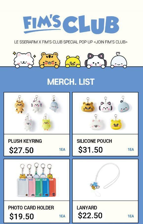 SG PO] LE SSERAFIM [FIM'S CLUB] MD (ONLINE) CHAEWON YUNJIN KAZUHA