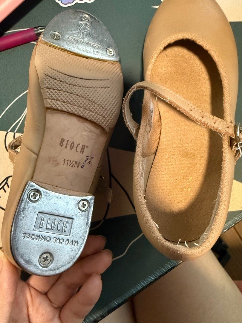 Tap shoes bloch (Category: Babies & Kids Fashion) located in Singapore. Submitted by felicia.lu (Listing ID 1332648147, Image 2). Description: Tap shoes in tan colour 11 1/2 N.