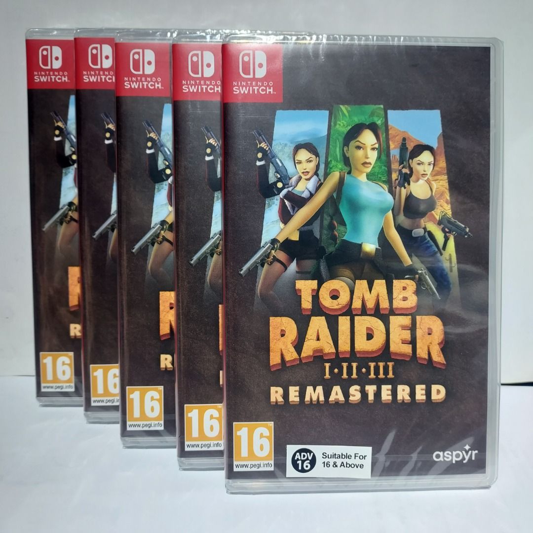 Tomb Raider I-III Remastered Nintendo Switch, Video Gaming, Video