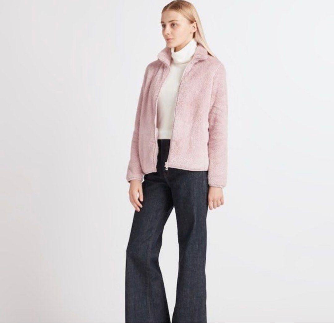 Uniqlo pink fleece outlet