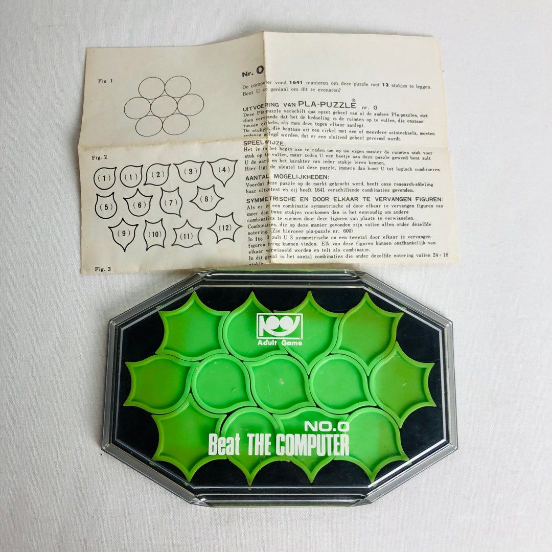 Vintage Beat The Computer No.0 Thinking Solving Puzzle Game, Hobbies ...