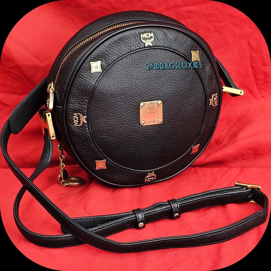 Mcm round crossbody bag top