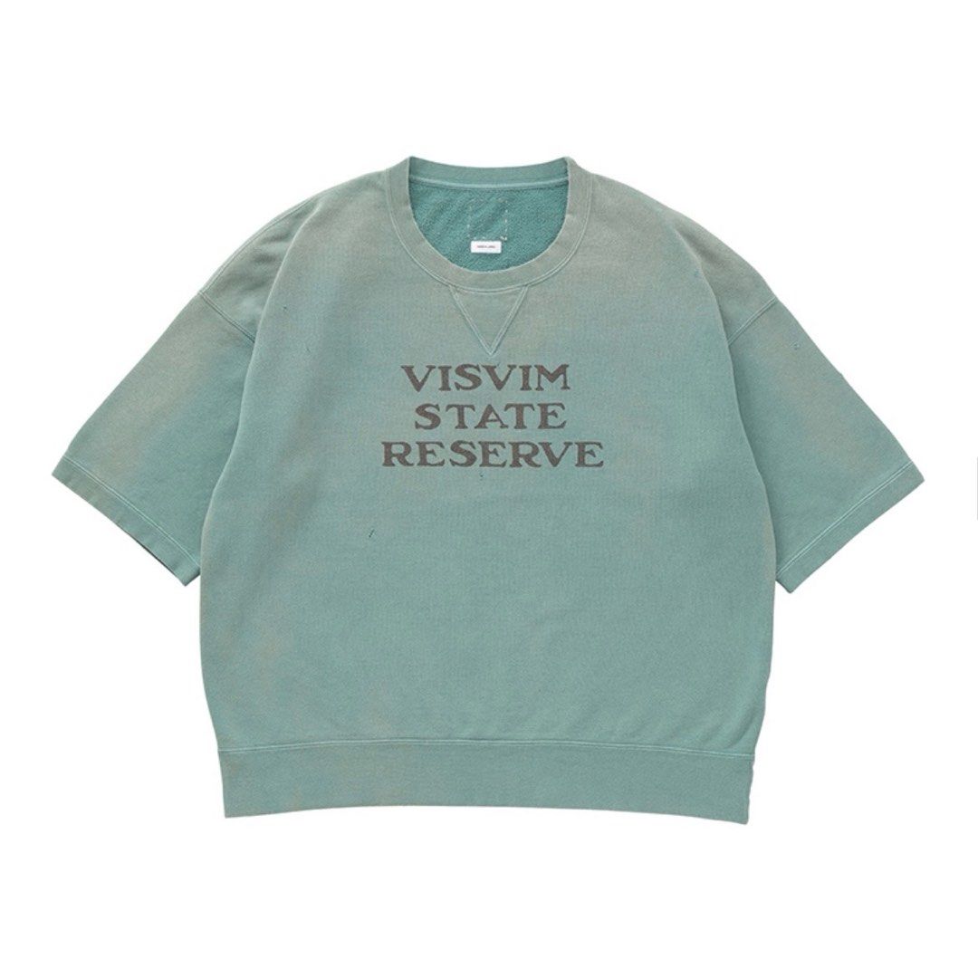 visvim JUMBO SB SWEAT S/S CRASH, 男裝, 上身及套裝, 衛衣- Carousell