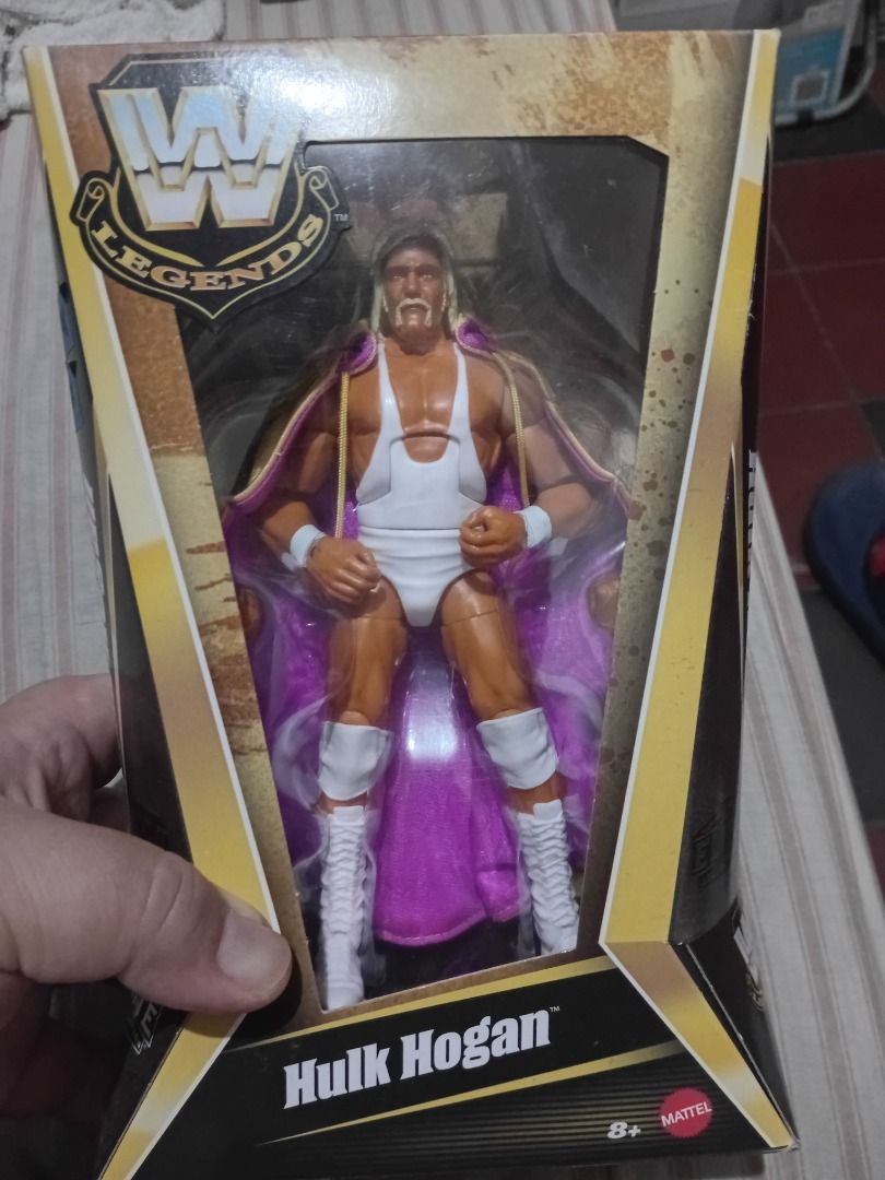 WWE elite Hulk Hogan (Category: Action & Battle Toys) located in Manila. Submitted by paksiwtokwa.paksiwtokwa (Listing ID 1332733239, Image 2). Description: Bnew WWE Elite Hulk Hogan MISB 1500php Location: project 8 Q.C..