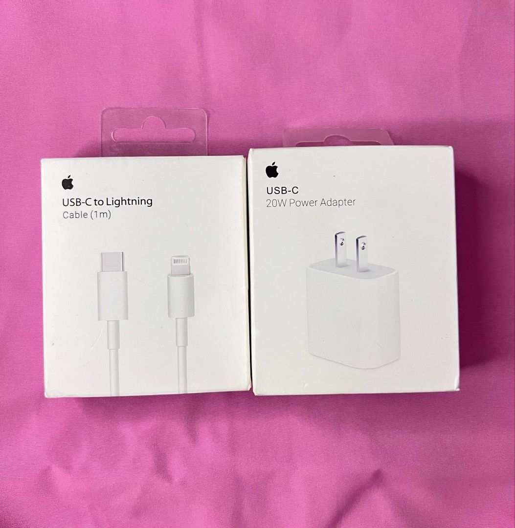 20W USB C POWER ADAPTER + USB C TO LIGHTNING CABLE 1M, Video Gaming