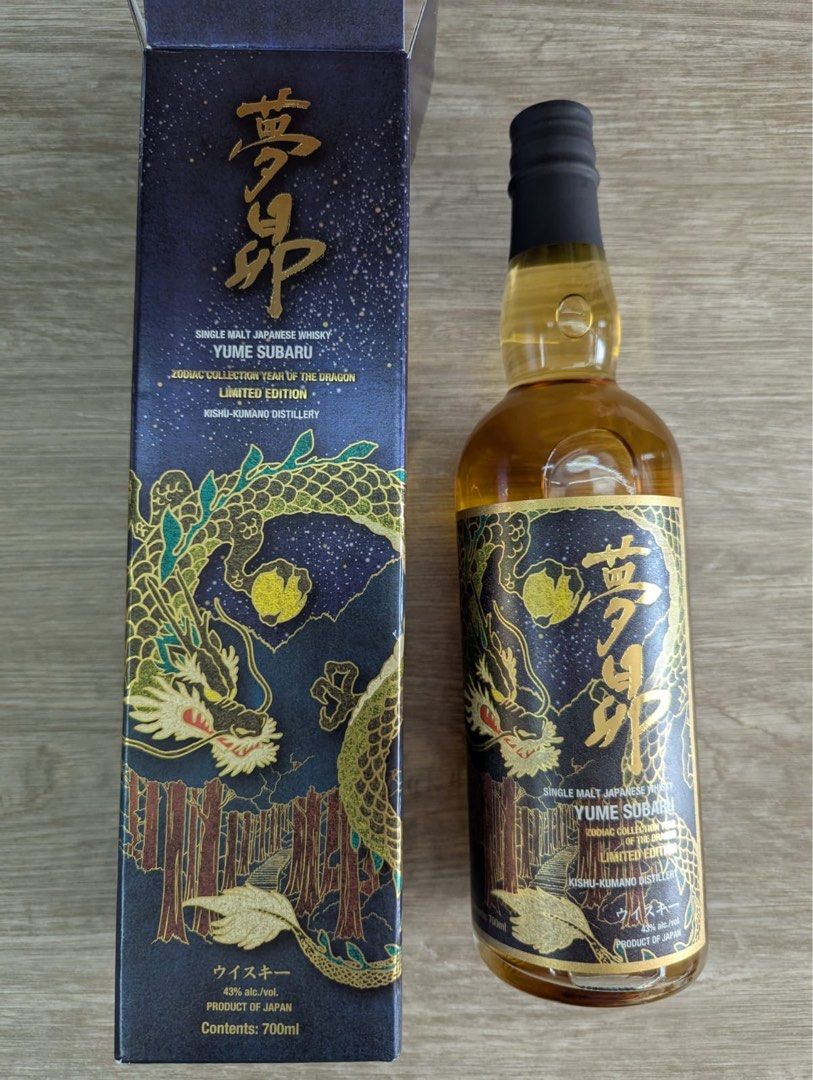 白鶴威士忌夢昴生肖系列龍年限量版, 嘢食& 嘢飲, 酒精飲料- Carousell
