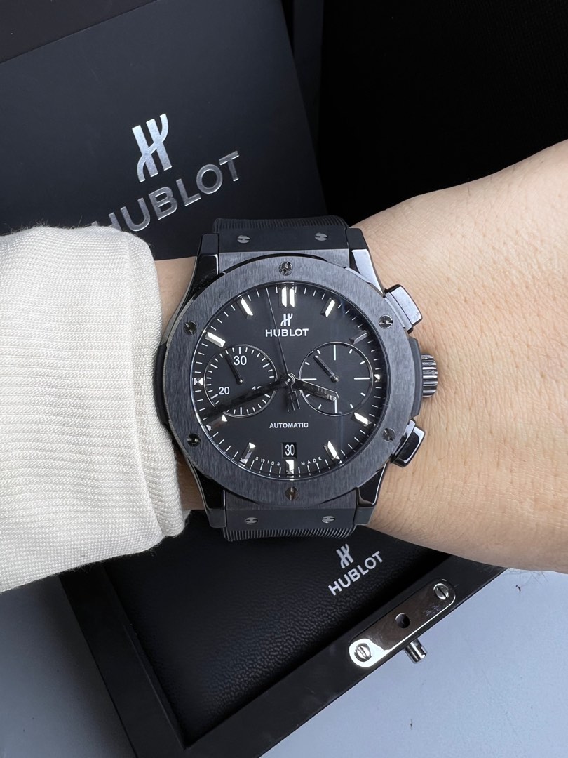 Authentic HUBLOT Big Bang Unico 42mm TI Rubber Black Men Watch Luxury Watches on Carousell