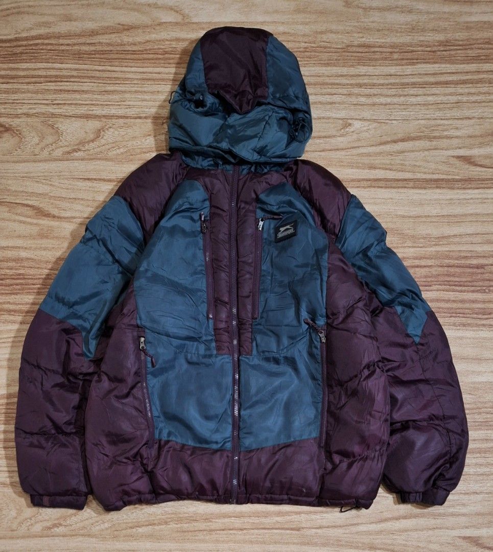 SLAZENGER PUFFER OUTDOOR JACKET Fesyen Pria Pakaian Baju Luaran di Carousell