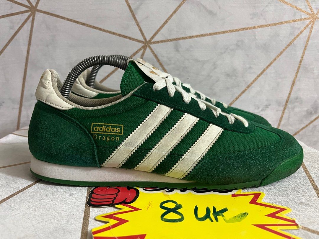 Mens adidas dragon trainers green shop
