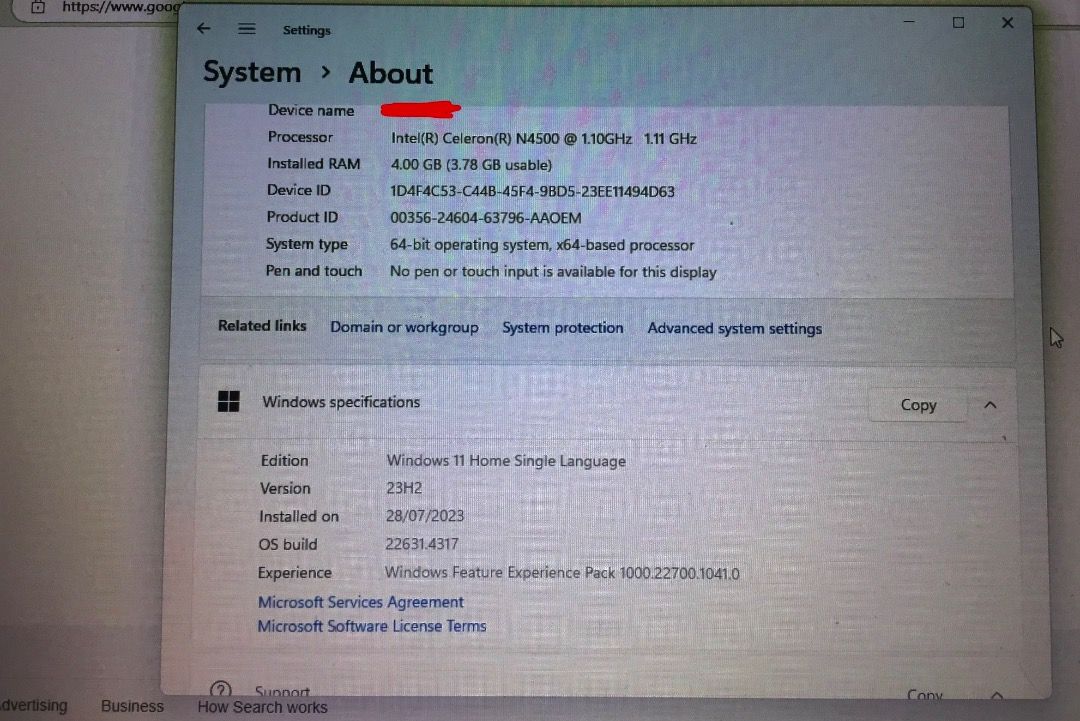 Asus laptop (Category: Laptops & Notebooks) located in Quezon City. Submitted by dee444 (Listing ID 1332797574, Image 3). Description: Device specs see pic This post is for sure buyers only Payment first .
