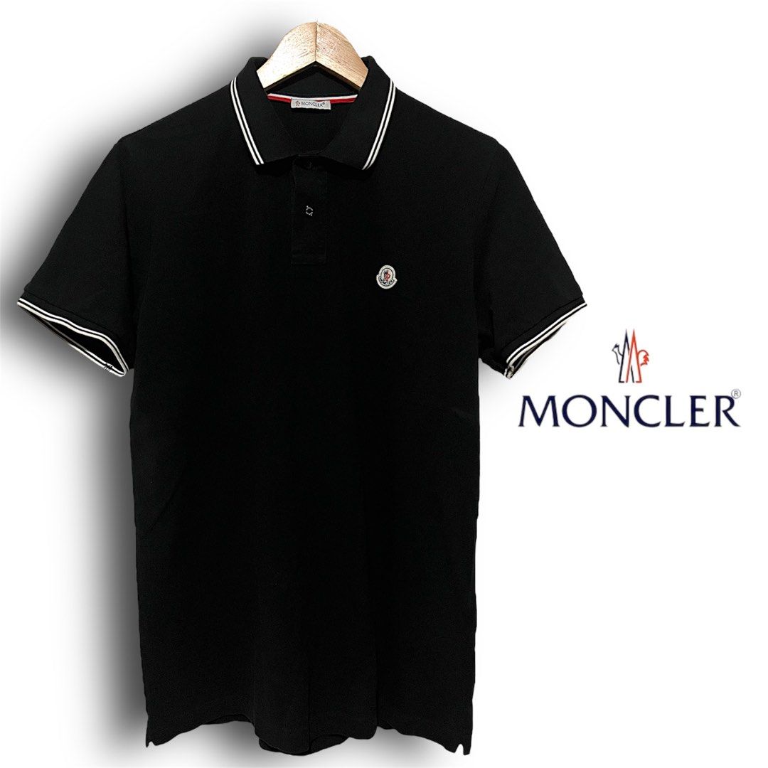 Authentic Moncler Maglia Polo Manica Corta Polo Shirt Luxury Apparel on Carousell