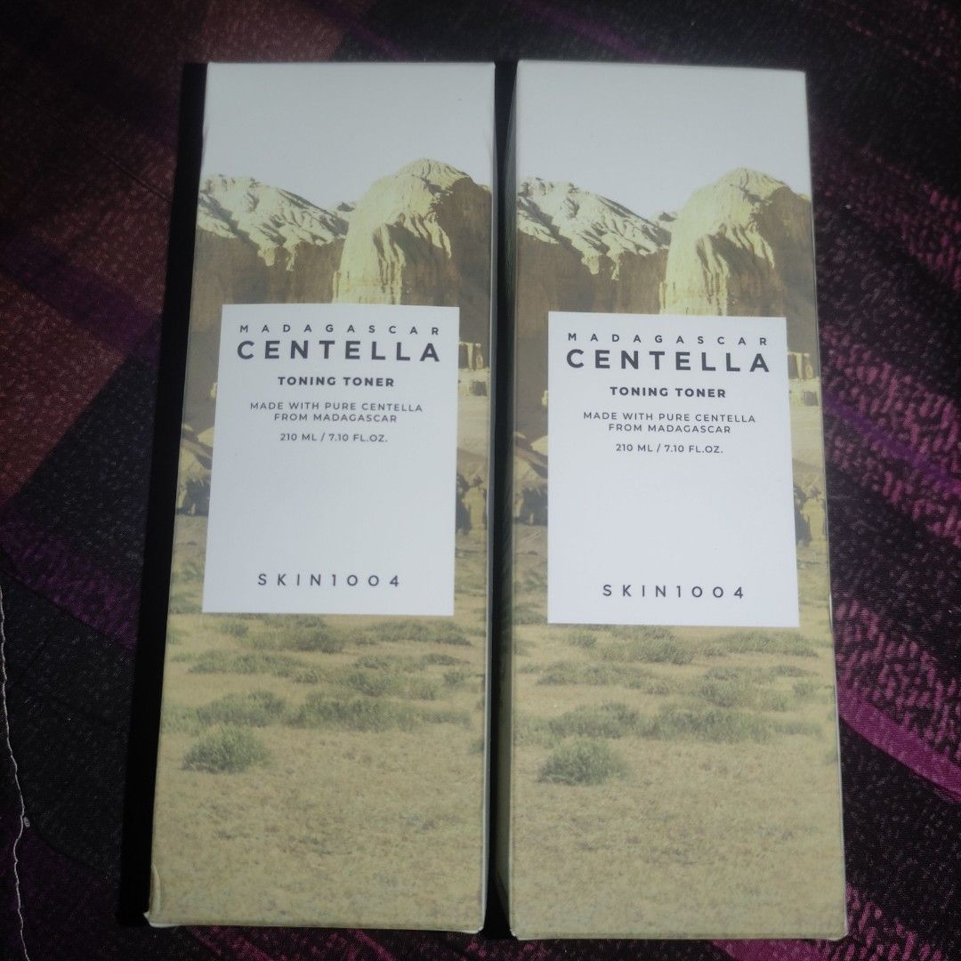 [B1T1] SKIN1004 CENTELLA TONER 210 ML (Category: Face Care) located in Munoz. Submitted by jaydump (Listing ID 1332958066, Image 1). Description: skin1004 centella toner 210ml 1 sealed while the other one used 3 times only mod: j&t/lalamove mop: maya/gotyme.