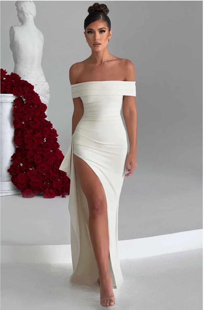 Babyboo Joyce Maxi Dress Ivory, Women's Fashion, Dresses Sets