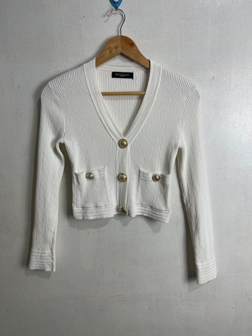 Balmain knit cardigan Women s Fashion Tops Blouses on Carousell