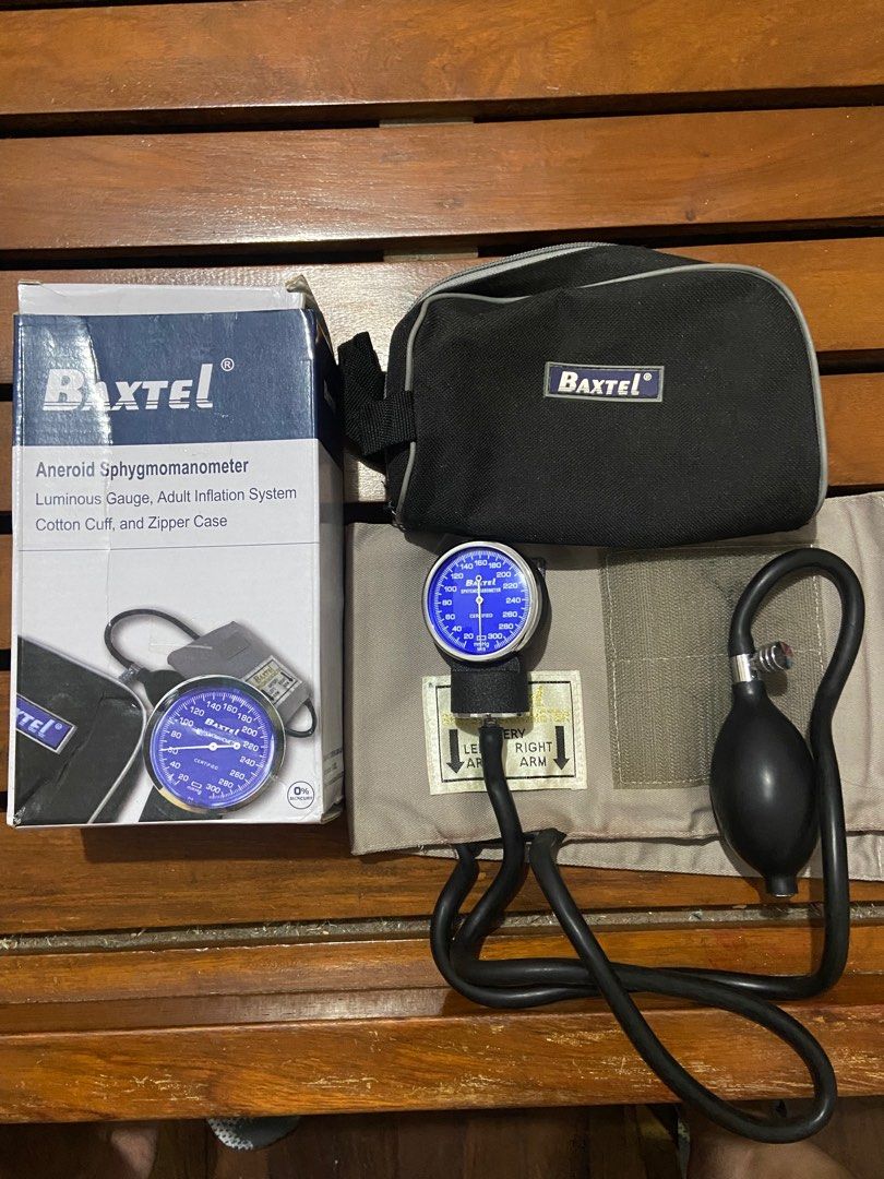 BAXTEL Aneroid Sphygmomanometer (Category: Medical Supplies & Tools) located in Bulacan. Submitted by chubacheri (Listing ID 1332962700, Image 1). Description: .