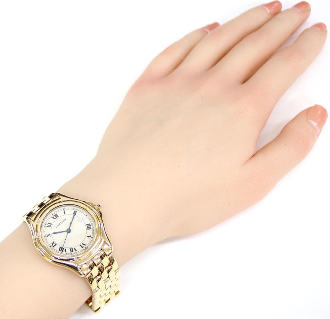 Cartier Panthere Cougar LM Wristwatch Cartier 18K 887904 Quartz Unisex 1 year warranty CARTIER Used Luxury Watches on Carousell